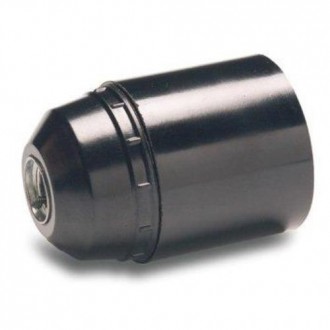 PORTALAMPARAS LISO E-27 NEGRO 161