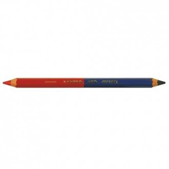 LAPIZ MINA ROJA AZUL GRUESO (CAJA DE 12) 45008