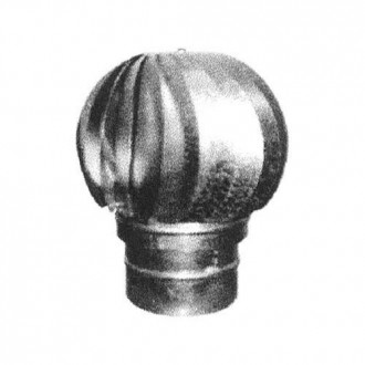 SOMBRERO ASPIRANTE GIRATORIO GALVANIZADO 300 MM.