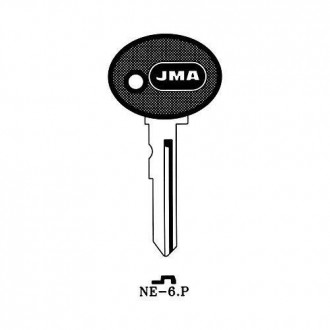 LLAVIN ACERO PLASTICO NEGRO NE-6.P