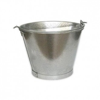 CUBO CONICO 14 L. GALVANIZADO 14