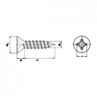 TORNILLO DIN-7982 PH. INOX. A-2 6X5/8 (CENT.)