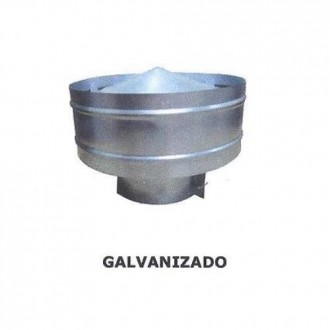 SOMBRERO ANTIRREGOLFANTE GALVANIZADO 120 MM.
