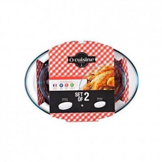 SET 2 FUENTES OVAL 39X27 Y 30X21 OCUISINE