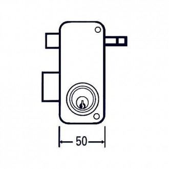 CERRADURA SOBREPONER 2556 AP 50 DCHA. MCM