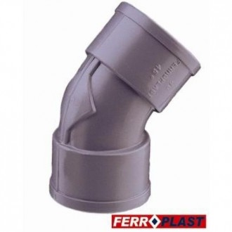 CODO PVC GRIS HM.-HM. 45º 32 MM. 205272
