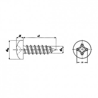 TORNILLO DIN-7981 PH. INOX. A-2 4X3/8 (CENT.)