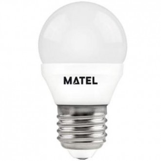 BOMBILLA LED 5 W. ESFERICA E27 LUZ CALIDA 21806