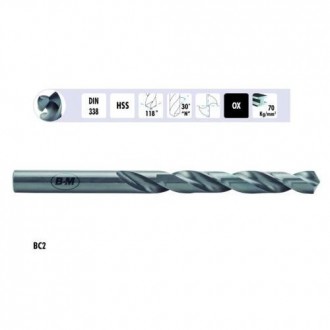 BROCA DIN-338 HSS RECTIFICADA Ø 04,00MM