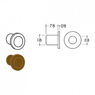 CASQUILLO PARA SOPORTE PLANO 13 MARRON (CENT.)