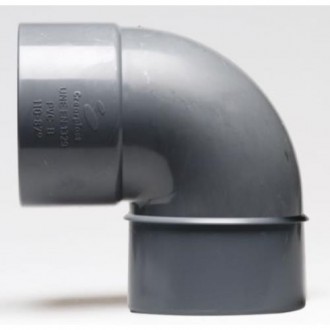 ENLACE CODO 90º MACHO HEMBRA PVC EVACUACION 40 MM