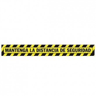 SEÑALIZACION SUELO MANTENGA DISTANCIA 64X7.5CM
