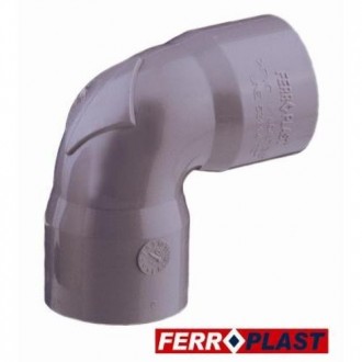 CODO PVC GRIS HM.-HM. 87º 32 MM. 205282