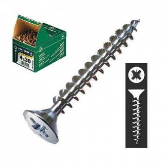 CENT. TORNILLO SPAX-S C/PL. BICROMATADO 3.5X30