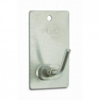 PERCHA MEDIANA ADHESIVA INOXIDABLE B70265E