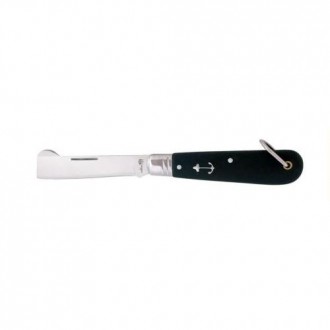 NAVAJA MARINERA INOX PUNTA INJERTAR HOJA 8 CMS.