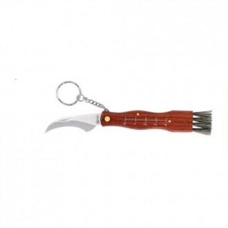 NAVAJA SETAS INOX C/LLAVERO+FUNDA - HOJA 6,5 CMS.