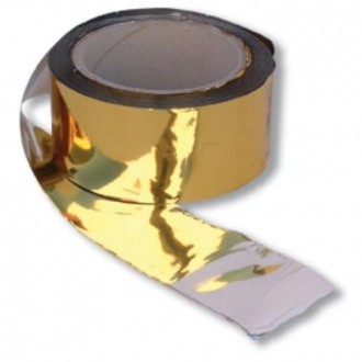 BANDA ESPANTAPAJAROS 100MX50MM ORO/PLATA