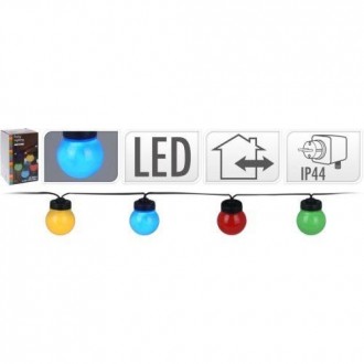 GUIRNALDA 20 LED FIESTA MULTICOLOR C46990650