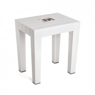 TABURETE LOMBOK 38X29X41 BLANCO 4436501