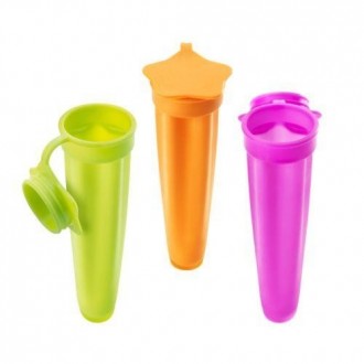 JUEGO DE 3 MOLDES SILICONA PARA POLOS ICE-POP