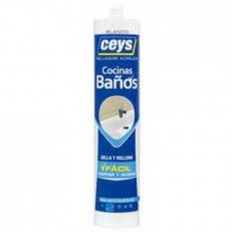 CEYS SELLADOR COCINA BAÑO  BLANCO 280ML 505701