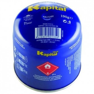 CARTUCHO GAS BUTANO 190 GR. KBUT200