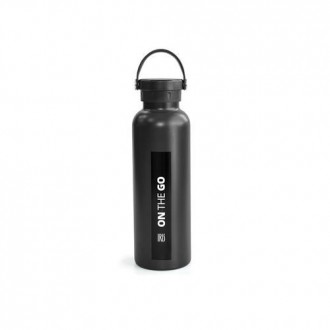 BOTELLA TERMO 750 ML NEGRA  INOX ON THE GO 9812-IN
