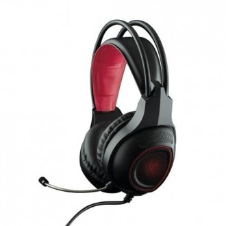 AURICULARES GAMING C/ MICROFONO NEGRO/ROJO