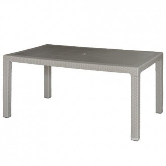 MESA ELEGANTE RATAN TAUPE  150X90X72 CM 4090-02