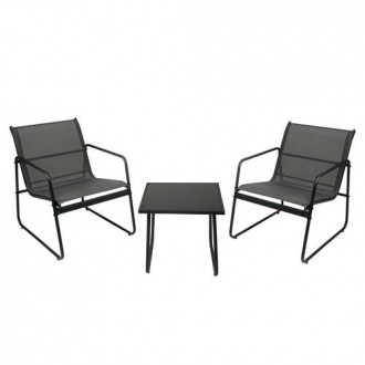 SET BALCON JERSEY ACERO Y TEXALINE ANTRACITA