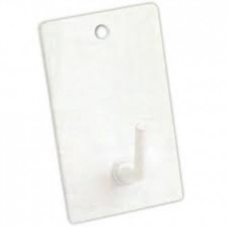 PERCHA MEDIANA ADHESIVA LACADO BLANCO (BL-3UND)