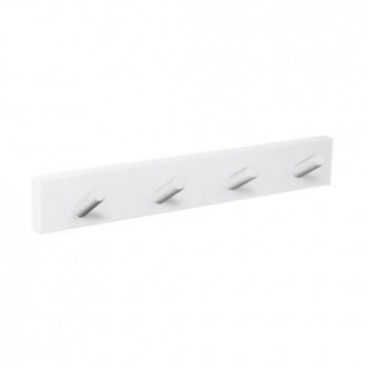 PERCHA PARED BCA. 4 POMOS INCLINADOS BCO.9400BLBL4