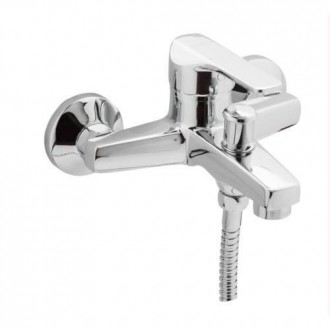 GRIFO K8 DE BAÑO MONOMANDO CROMADO CON KIT