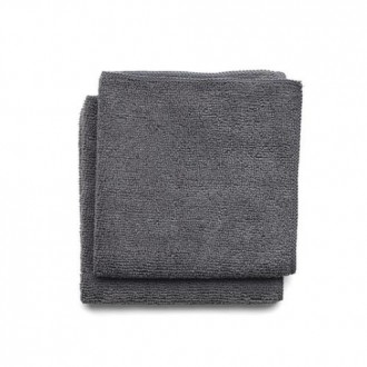 SET 2 PAÑOS DE COCINA MICROFIBRA 30X30CM GRIS OSC.