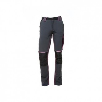 PANTALON MUJER SLIM FIT LADY GREY FUCSIA/CARB T.S