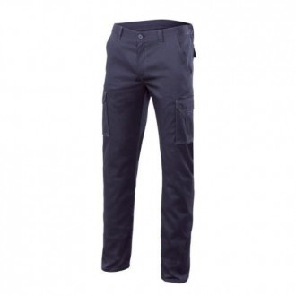 PANTALON ALGODON/FIBRA/POLIESTER STRETCH MARINO 40