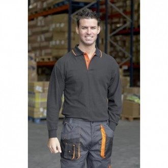 POLO TOP RANGE MANGA LARGA CON BOLSILLO 618 M