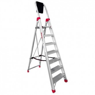ESCALERA DE TIJERA PROFESIONAL 7 PELDAÑOS DOMUS7