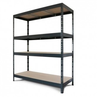 ESTANTERIA METAL/AGLOMERADO RIVET 150/60 ANTRACITA