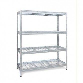 ESTANTERIA METALICA WIRE 180X150X60 GALVANIZADO