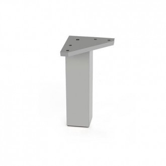 PATA CUADRADA ABS 40*80 MM ALUMINIO MATE  50012AL