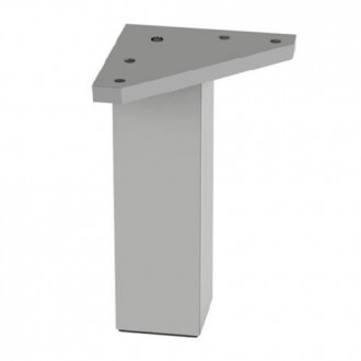 PATA CUADRADA ABS 40*120 MM ALUMINIO MATE  50014AL
