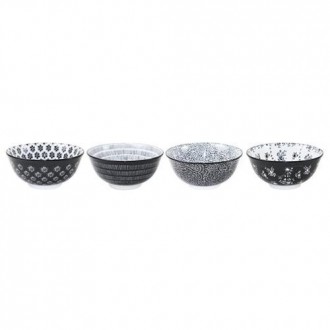 BOL PORCELANA SURTIDO 4 NEGRO 15CM 691901
