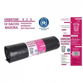 ROLLO 10 BOLSAS BASURA 85X105 G-200 100L ECO