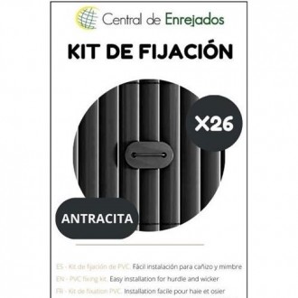 KIT FIJACION ANTRACITA 26UNI