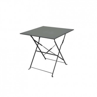 MESA BALCON PLEGAB.ACERO 60X60CM.CORDELIA GRIS