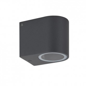 APLIQUE DE PARED 1XGU10 100MM IP54 GRAFITO