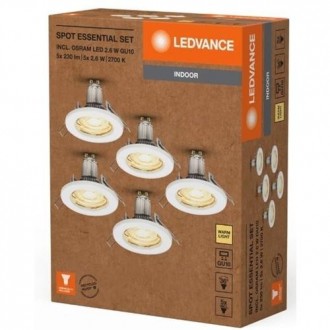 FOCO SPOT ESSENTIAL BLANCO 2.6W GU10 BL-5