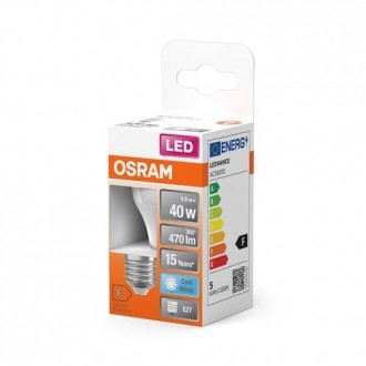 BOMBILLA LED ESFERICA 4.9W/840 E27 NEUTRA